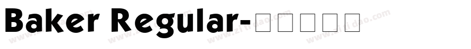 Baker Regular字体转换